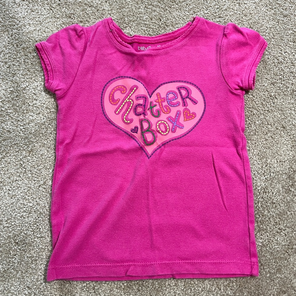 GAP Pink Chatterbox Heart Tee